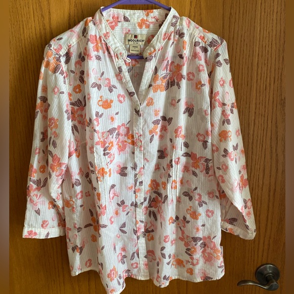 Woolrich Tops - Woolrich Women’s Button Down 3/4 Sleeve Blouse